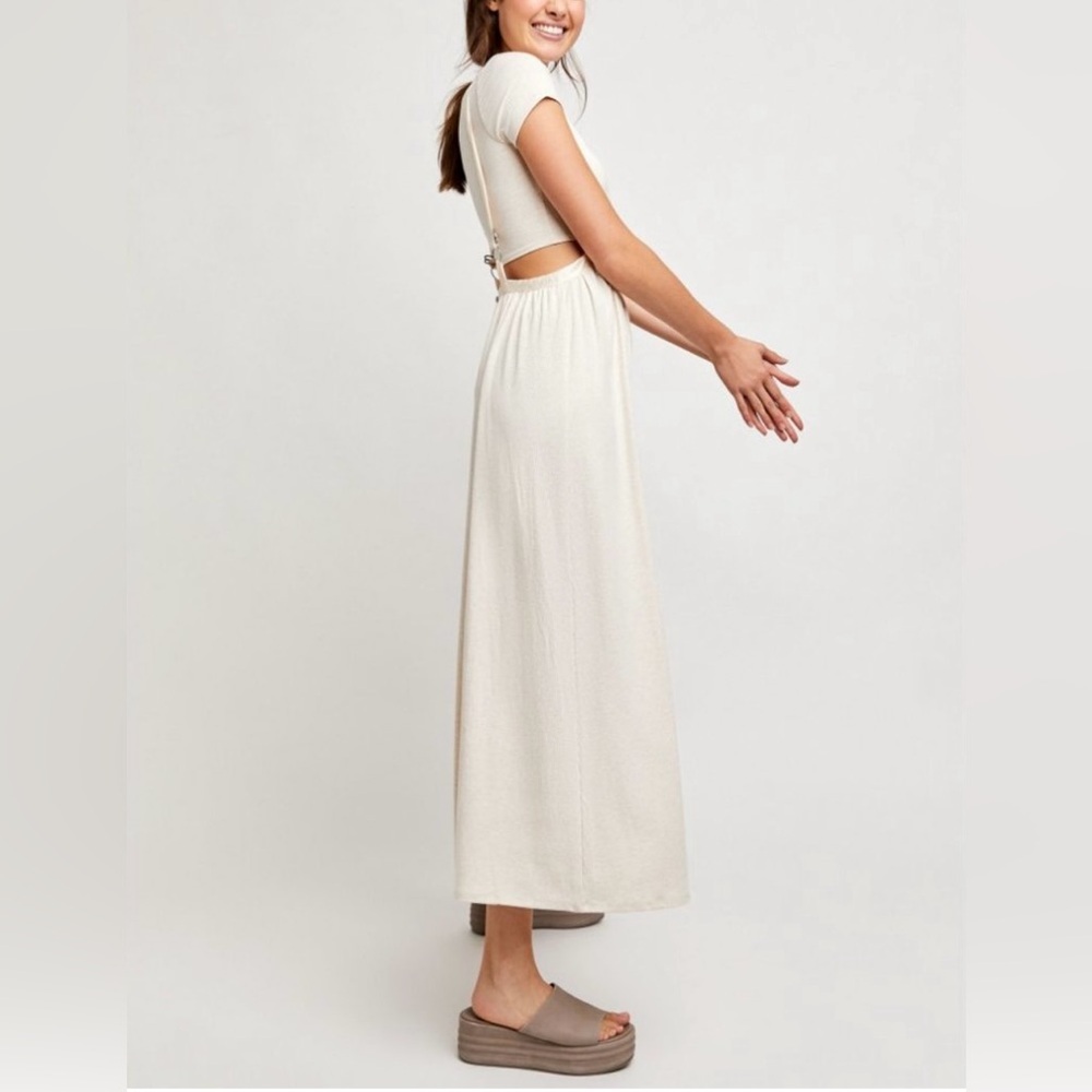 Free People Brookside 2 Piece Overall Set. Size L. NWOT - Picture 3 of 15